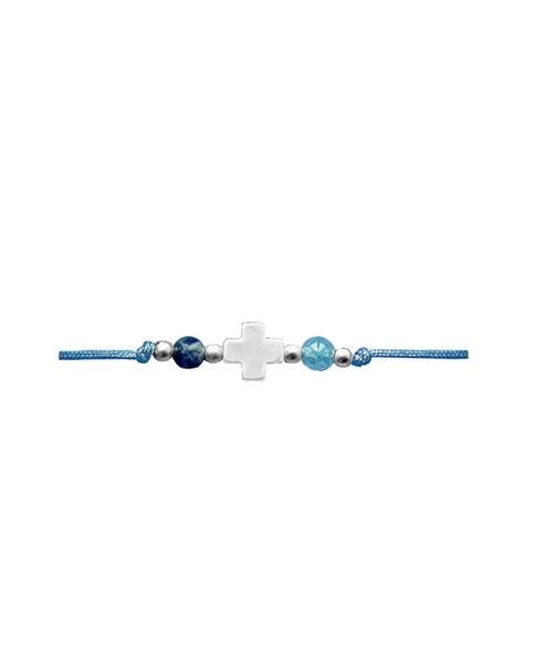 Produktbild: Armband - Perlenarmband mit Kreuzanh&auml;nger