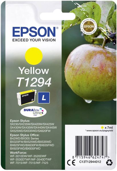 Epson Druckerpatrone T1294 Original Gelb C13T12944012