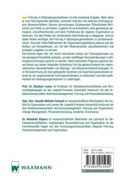 Produktbild: Organisation und F&uuml;hrung