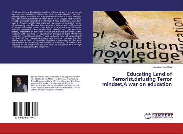 Produktbild: Educating Land of Terrorist,defusing Terror mindset,A war on education