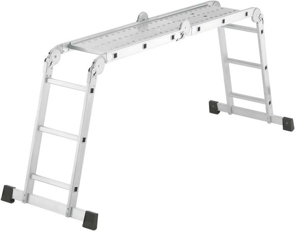 Hailo ProfiStep® combi 7412-037 Aluminium Multifunktionsleiter Arbeitshöhe (max.): 4.35 m Silber 16.7 kg