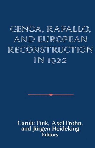 Produktbild: Genoa, Rapallo, and European Reconstruction in 1922