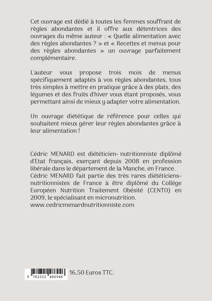 Produktbild: Menus d'hiver adapt&eacute;s aux r&egrave;gles abondantes.