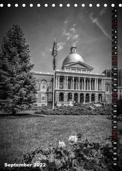 Produktbild: BOSTON Monochrome Impressionen (Tischkalender 2022 DIN A5 hoch)
