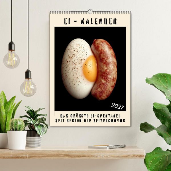 Produktbild: Ei Kalender - das gr&ouml;&szlig;te Ei-Spektakel seit Beginn der Zeitrechnung (Wandkalender 2027 DIN A2 hoch), CALVENDO Monatskalender