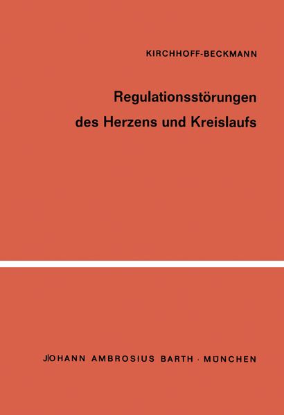 Produktbild: Regulationsst&ouml;rungen des Herzens und Kreislaufs