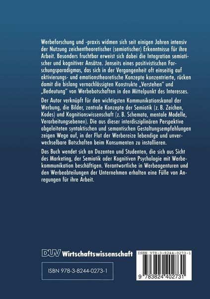 Produktbild: Die Enkodierung und Dekodierung piktorieller Werbebotschaften
