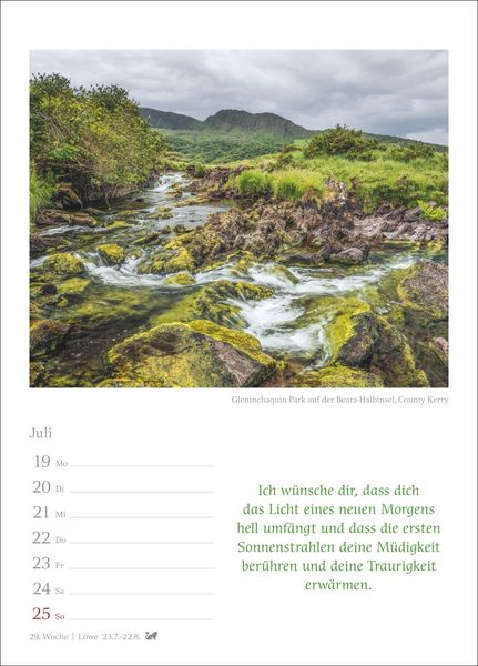 Produktbild: Irische Segensw&uuml;nsche Wochenkalender 2027 - mit Zitaten