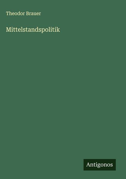 Produktbild: Mittelstandspolitik