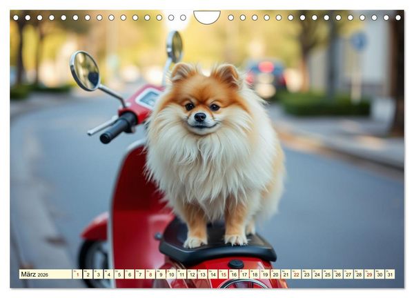 Produktbild: Tausendsassa - Pomeranian (Wandkalender 2026 DIN A4 quer), CALVENDO Monatskalender