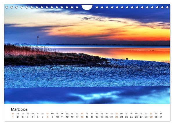 Produktbild: Nordseebad Wremen - Strandimpressionen (Wandkalender 2026 DIN A4 quer), CALVENDO Monatskalender