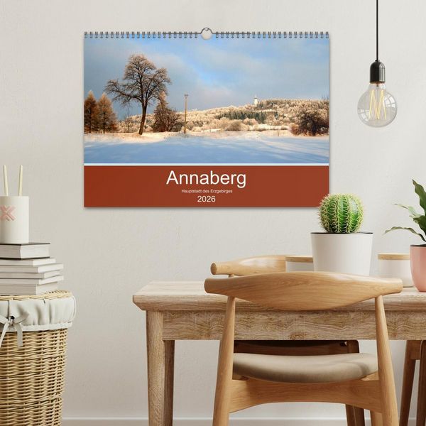 Produktbild: Annaberg - Hauptstadt des Erzgebirges (Wandkalender 2026 DIN A3 quer), CALVENDO Monatskalender