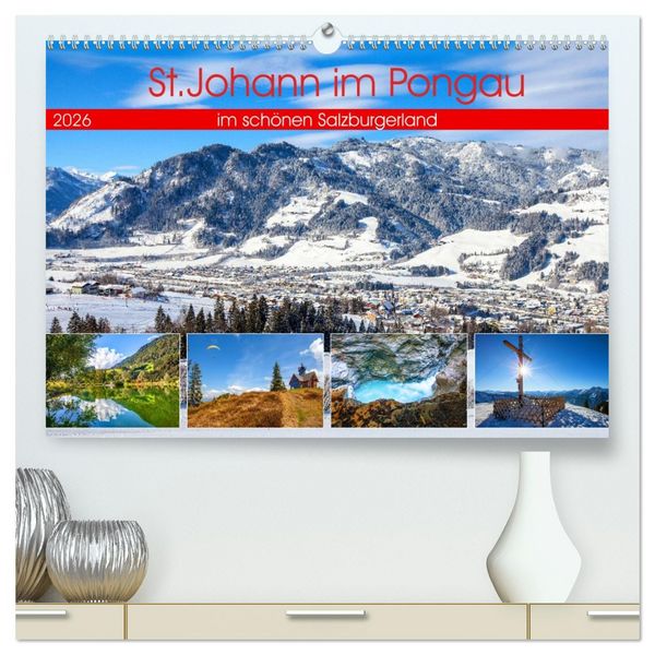 Produktbild: St.Johann im Pongau (hochwertiger Premium Wandkalender 2026 DIN A2 quer), Kunstdruck in Hochglanz