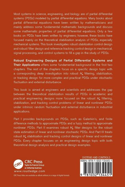 Produktbild: Robust Engineering Designs of Partial Differential Systems and Their Applications