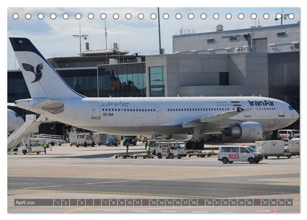 Produktbild: Flugzeuge zwischen Himmel und Erde (Tischkalender 2026 DIN A5 quer), CALVENDO Monatskalender