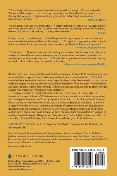 Produktbild: Nonconformist Writing in Nazi Germany