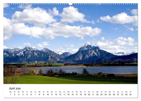 Produktbild: Hopfensee - Riviera des Allg&auml;us (hochwertiger Premium Wandkalender 2026 DIN A2 quer), Kunstdruck in Hochglanz