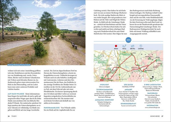 Produktbild: Die L&uuml;neburger Heide erfahren 30 Radtouren durch malerische Landschaften, zu reizvollen St&auml;dten und kulturellen Highlights