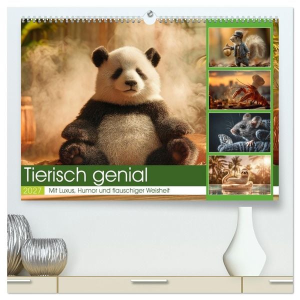 Produktbild: Tierisch genial (hochwertiger Premium Wandkalender 2027 DIN A2 quer), Kunstdruck in Hochglanz