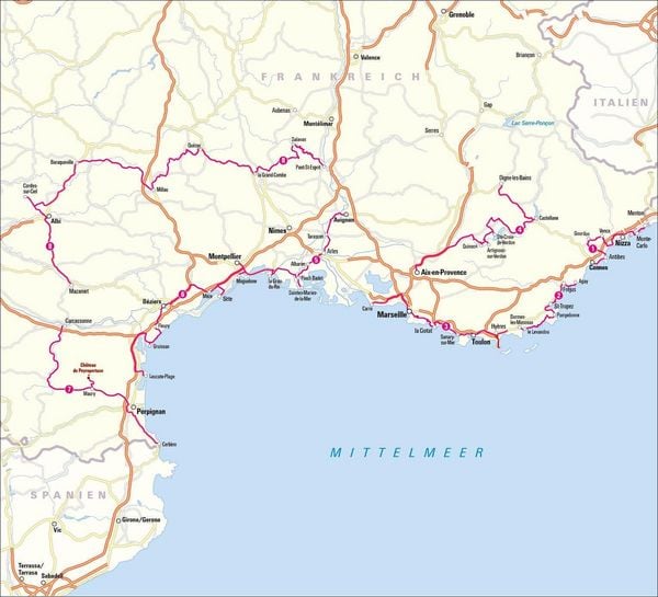 Produktbild: S&uuml;dfrankreich mit dem Wohnmobil Die sch&ouml;nsten Routen zwischen Cot&ecirc; d&rsquo;Azur und den Pyren&auml;en Button: inkl. Provence