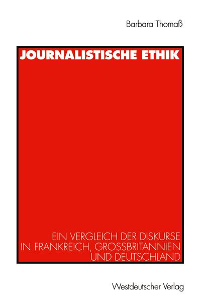 Produktbild: Journalistische Ethik