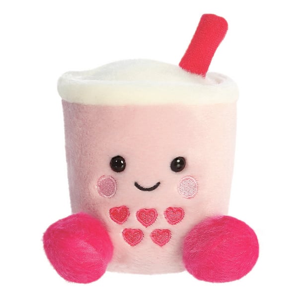 Produktbild: Aurora 77223 - Palm Pals Tangy Heart Boba, Bubbletea, Pl&uuml;schfigur, 13 cm