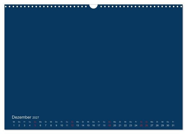 Produktbild: Bastelkalender - Dunkelblau (Wandkalender 2027 DIN A3 quer), CALVENDO Monatskalender