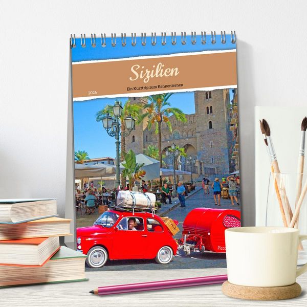 Produktbild: Sizilien Ein Kurztrip zum Kennenlernen (Tischkalender 2026 DIN A5 hoch), CALVENDO Monatskalender