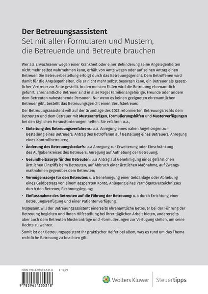 Produktbild: Der Betreuungsassistent