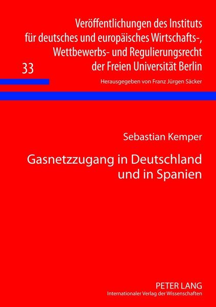 Produktbild: Gasnetzzugang in Deutschland und in Spanien