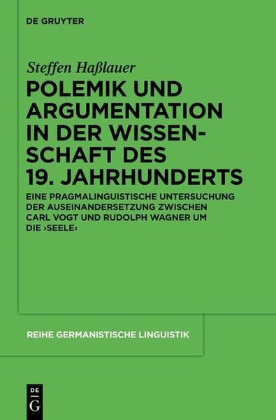 Produktbild: Polemik und Argumentation in der Wissenschaft des 19. Jahrhunderts