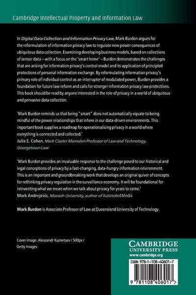 Produktbild: Digital Data Collection and Information Privacy Law