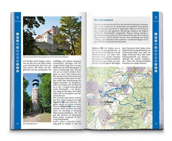 Produktbild: KOMPASS Wanderf&uuml;hrer Spessart, 65 Touren mit Extra-Tourenkarte