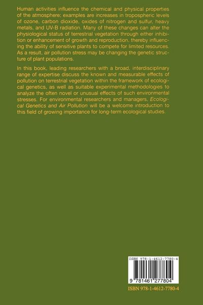 Produktbild: Ecological Genetics and Air Pollution