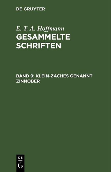 Produktbild: Klein-Zaches genannt Zinnober
