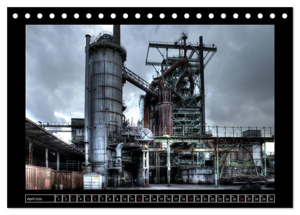 Produktbild: Rost - Quer durch's Ruhrgebiet (Tischkalender 2026 DIN A5 quer), CALVENDO Monatskalender