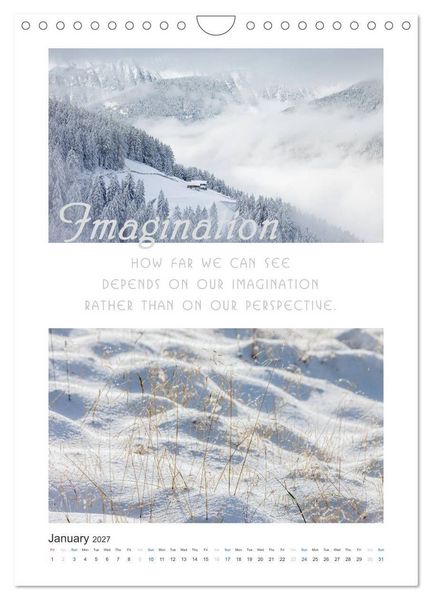 Produktbild: Inspiration for your Journey (Wall Calendar 2027 DIN A4 portrait), CALVENDO 12 Month Wall Calendar