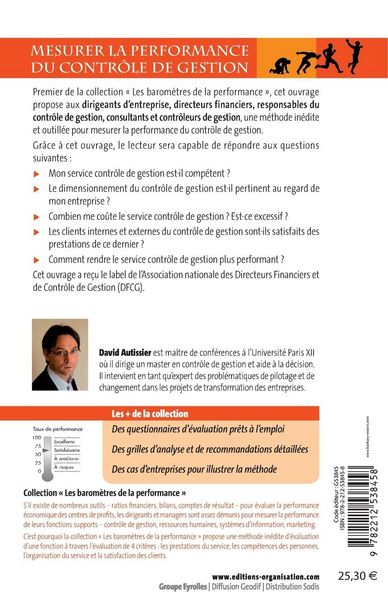 Produktbild: Mesurer la performance du contr&ocirc;le de gestion