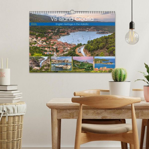 Produktbild: Vis Island Croatia - English Heritage in the Adriatic (Wall Calendar 2026 DIN A3 landscape), CALVENDO 12 Month Wall Calendar