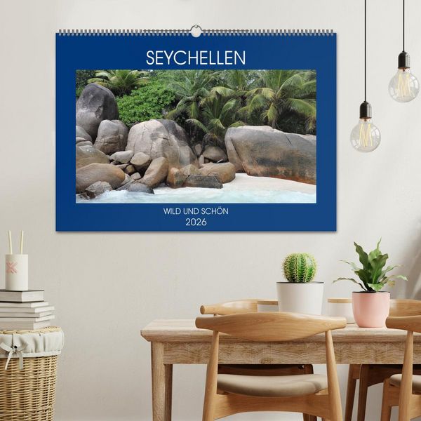 Produktbild: Seychellen - Wild und Sch&ouml;n (Wandkalender 2026 DIN A2 quer), CALVENDO Monatskalender