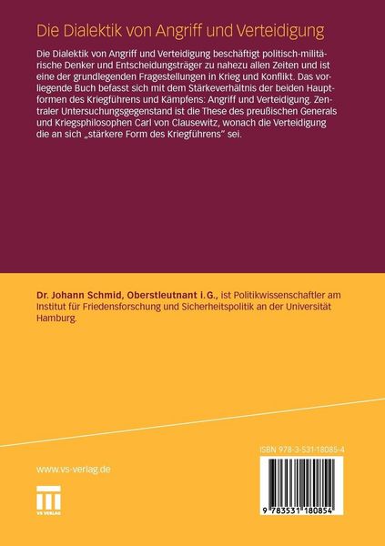Produktbild: Die Dialektik von Angriff und Verteidigung