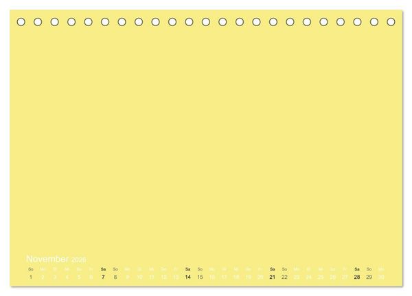 Produktbild: Bastelkalender - Gelb (Tischkalender 2026 DIN A5 quer), CALVENDO Monatskalender