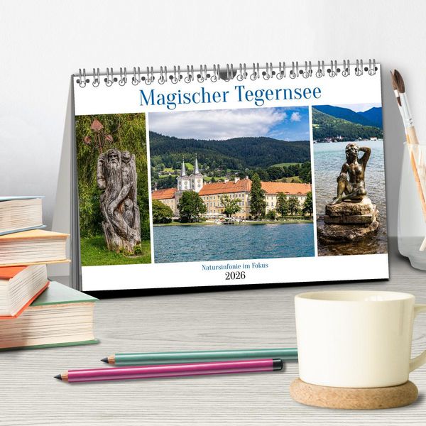 Produktbild: Magischer Tegernsee (Tischkalender 2026 DIN A5 quer), CALVENDO Monatskalender