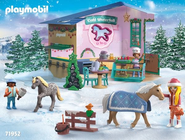 Produktbild: PLAYMOBIL 71952 Adventskalender: Weihnachtsbacken im Reitercaf&eacute;