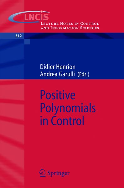Produktbild: Positive Polynomials in Control