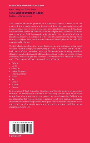 Produktbild: Social Work Education in Europe