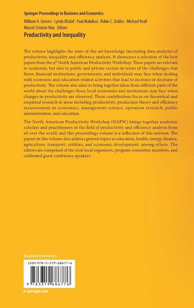 Produktbild: Productivity and Inequality