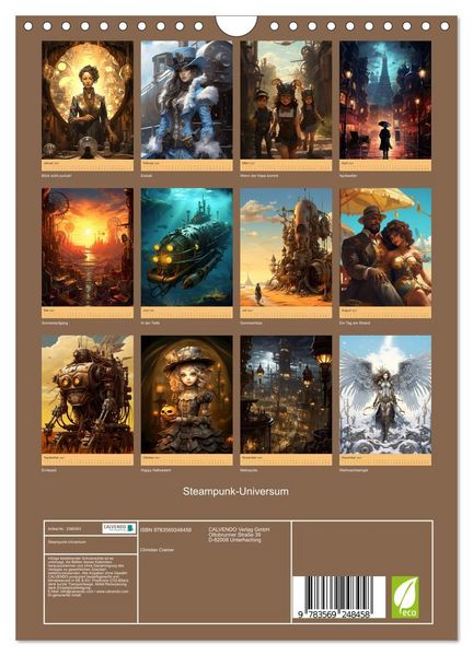 Produktbild: Steampunk-Universum (Wandkalender 2027 DIN A4 hoch), CALVENDO Monatskalender
