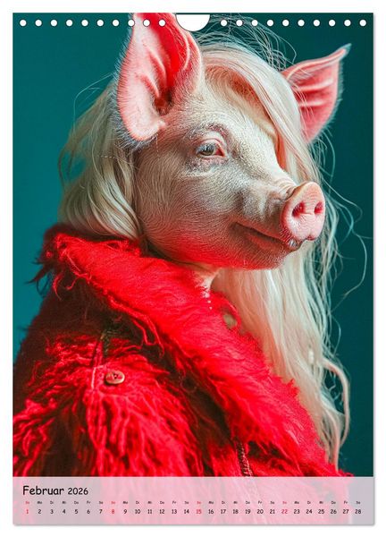 Produktbild: Tierischer Style (Wandkalender 2026 DIN A4 hoch), CALVENDO Monatskalender