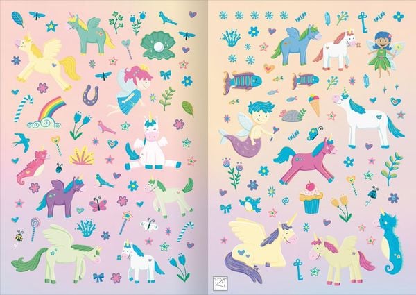 Produktbild: Mein XL Sticker-Poster Einh&ouml;rner